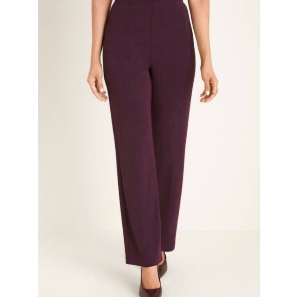 Chico's | NWOT Maroon Wrinkle Free Short Travelers Pants